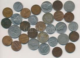 Amerikai Egyesült Államok 1890-1902. 1c Br "Indián fej" (4x) + 1916-1977D 1c Br, Cu-Zn &qu...