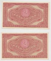 1920. 2K (5x) közte 2db közeli sorszám T:I,I-