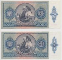 1941. 20P (8x) sorszámkövetők (3+5) T:I