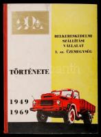 Belkereskedelmi szállítási vállalat 1. sz. üzemegység története 1949-1969. Budapest, 1970. Félvászon kötés, 151 p.