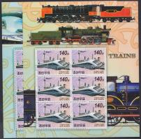 Stamp Exhibition; railway stamps + minisheets, Bélyegkiállítás; Vasút bélyeg + kétféle kisív