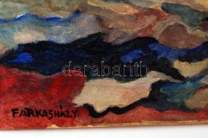 Farkasházy jelzéssel: Vitorlások. Olaj, vászon, 70×50 cm