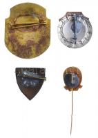 DN 4db-os zománcozott fém iskolai kitűző és jelvény tétel, közte "Dobó István Gimnázium - Eger&...