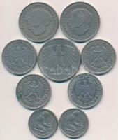 NSZK 1950-1990. 50pf (2xklf) + 1M (4xklf) + 2M (2xklf) + 5M T:2,2-
FRG 1950-1990. 50 Pfennig (2xdif...