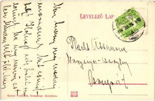 Korytnica, Magyar királyi postahivatal, kiadja Komor testvérek / post office