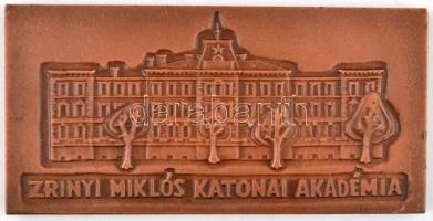 Garamkeszi János (1936-) DN "Zrínyi Miklós Katonai Akadémia" Br emlékplakett eredeti sérül...