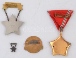 ~1980. "Egészségügy Kiváló Dolgozója" zománcozott fém jelvény, eredeti tokban (30x33mm) + ...