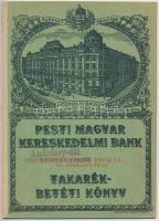 1939. Pesti Magyar Kereskedelmi Bank betéti könyve, a Budapesti autonóm orthodox Izraelita Chevra Kadisa Tisztviselő alap számára kiállítva