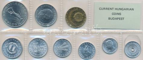 1982. 2f-10Ft 9db klf, érmés forgalmi sor fóliatokban T:1