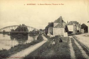 Monéteau, Route d'Auxerre, Yonne, Pont / road, river, bridge