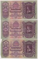 1930. 100P (6x) sorszámkövetők (4+2) T:II-,III szép papír