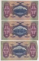 1930. 100P (6x) sorszámkövetők (4+2) T:II-,III szép papír