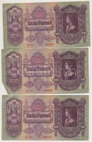 1930. 100P (6x) sorszámkövetők (4+2) T:II-,III szép papír