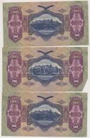 1930. 100P (6x) sorszámkövetők (4+2) T:II-,III szép papír