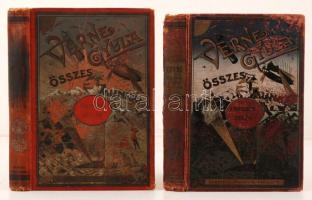 2 db könyv-Verne Gyula: serdavac Hector kalandos utazása a Naprendszeren át. Bp., 1896, Franklin-Társulat; Verne Gyula: A Robinsonok iskolája. Bp., Franklin-Társulat. Kiadói festett egészvászon kötés, megviselt állapotban.