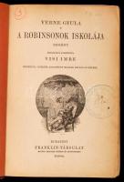 2 db könyv-Verne Gyula: serdavac Hector kalandos utazása a Naprendszeren át. Bp., 1896, Franklin-Tár...