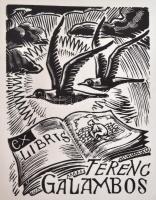 Minajev, Jevgenyij: Ex libris. Moszkva, é. n., Szovjetszkij hudozsnyik. Galambos Ferenc (1910-1988) ...