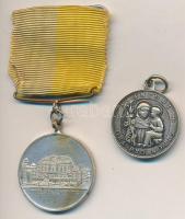 1862. "San Antoni - Ora pro nobis (Imádkozz értünk)" latin nyelvű, vallási, ezüstözött fém...