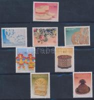 1994-1995 Needlework (I-II) set in occasional postal in holder, 1994-1995 Kézimunkák (I-II) sor postai díszkiadványban
