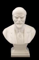 Herendi Lenin porcelán büszt, fehér mázas, hibátlan, jelzett(mélynyomás), m: 16 cm