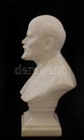Herendi Lenin porcelán büszt, fehér mázas, hibátlan, jelzett(mélynyomás), m: 16 cm