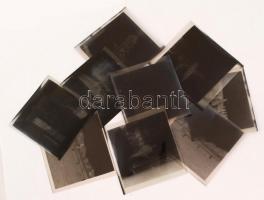 cca 1936 Magyar sportolók és katonák, lovas katonák, összesen 9 db azonosításra váró fotó negatív 6x...