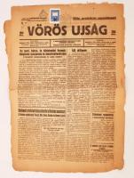 1919 A Vörös Újság március 27. száma, rajta későbbi Vörös Újság első napi bélyegzéssel