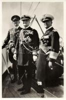 Adolf Hitler, Horthy Miklós, Generaladmiral Erich Raeder, Reichverweser Horthy So.Stpl