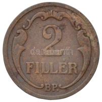 1932. 2f Br (3.27g) T:2- / Hungary 1932. 2 Fillér Br (3.27g) C:VF Adamo P2