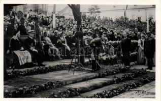 1940 Kolozsvár, Cluj; bevonulás, Horthy Miklós, Purgly Magdolna, Tasnádi Nagy András / entry of the Hungarian troops, Horthy