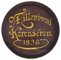 1896KB 1K Ag "Millenium" jó állapotban lévő eredeti bordó "Milleniumi Koronaérem - 18...