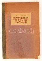 Sacelláry Pál: Pest-Budai Mozaik. Budapest, É.N., Rózsavölgyi és Társa. Papírkötés, 82 p. A borító egyik sarka sérült. A gerince javított.