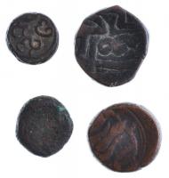 4db klf indiai bronz és rézpénz tétel T:2-,3,3- 4pcs of diff Indian bronze and copper coins C:VF,F,VG