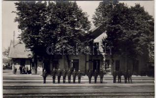 Veszprémvarsány Bahnhof Foto AK