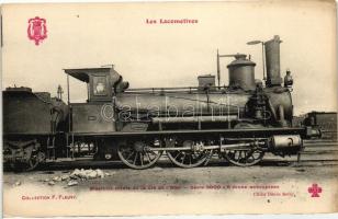 Les Locomotives, Machine mixte de la Cie de lEtat, Serie 3000, 6 roues aecouplées / French locomotive