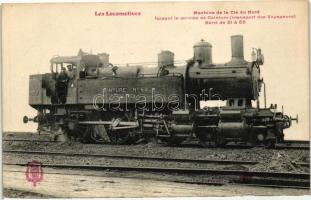 Les Locomotives, Machine de la Cie du Nord, faisant le service de Ceinture (transport des Voyageurs), Serie de 51 a 65 / French locomotive