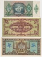 1936-1946. 10db-os pengő tétel 10P-100.000.000P közötti címletekkel, három bankjegyen "MNB&quot...