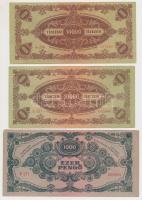 1932-1946. 10db-os pengő és adópentő tétel vegyes címletekkel, három bankjegyen "MNB" bély...