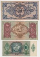 1932-1946. 10db-os pengő és adópentő tétel vegyes címletekkel, három bankjegyen "MNB" bély...