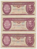 1969-2006. 10db-os forint bankjegy tétel, 10Ft-500Ft közötti címletekkel T:III
