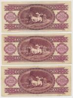 1969-2006. 10db-os forint bankjegy tétel, 10Ft-500Ft közötti címletekkel T:III