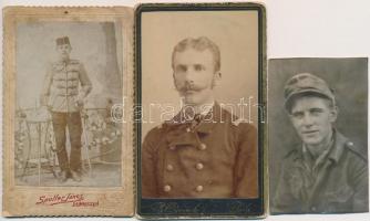 cca 1915 6 db érdekes katonai fotó, közte csoportképek is