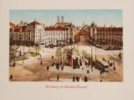 cca 1900 Andenken an München, Album mit zwölf Ansichten in hochfeinem Farbendruck(Müncheni emlék, 12...