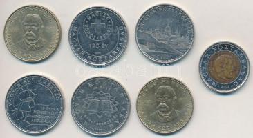 2002. 100Ft + 2003. 20Ft (2x) + 2005-2007. 50Ft (4x) forgalmi emlékérmék T:2 ph