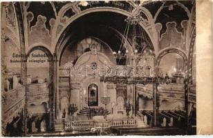 Szabadka, Subotica; Zsinagóga belseje, kiadja Heumann Mór / synagogue interior (ázott / wet damage)