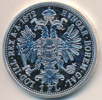 DN "Osztrák-Magyar Monarchia pénzei utánveretben - 1872A 1G" ezüstözött Cu-Ni emlékérem &q...
