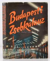 Székely László (szerk.): Budapesti Zsebkalauz. Budapest, 1959, Közlekedési Dokumentációs Vállalat. Félvászon kötésben kiadói borítóval, 332 p. Térképmelléklettel. A kiadói borítója enyhén szakadt.