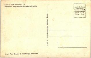 Kassa, Kosice; bevonulás, Horthy Miklós; díszmenet Magyarország Kormányzója előtt. Foto Ginzery S., ...