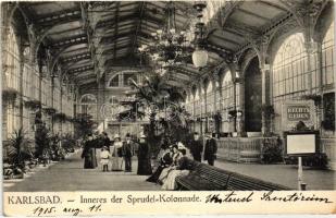 Karlovy Vary, Karlsbad; Inneres der Sprudel Kolonnade / interior (EK)