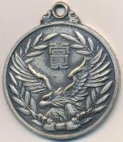Japán DN Ezüstözött fém díjérem füllel (36mm) T:2 Japan ND Silver plated metal medal with ear (36mm) C:XF